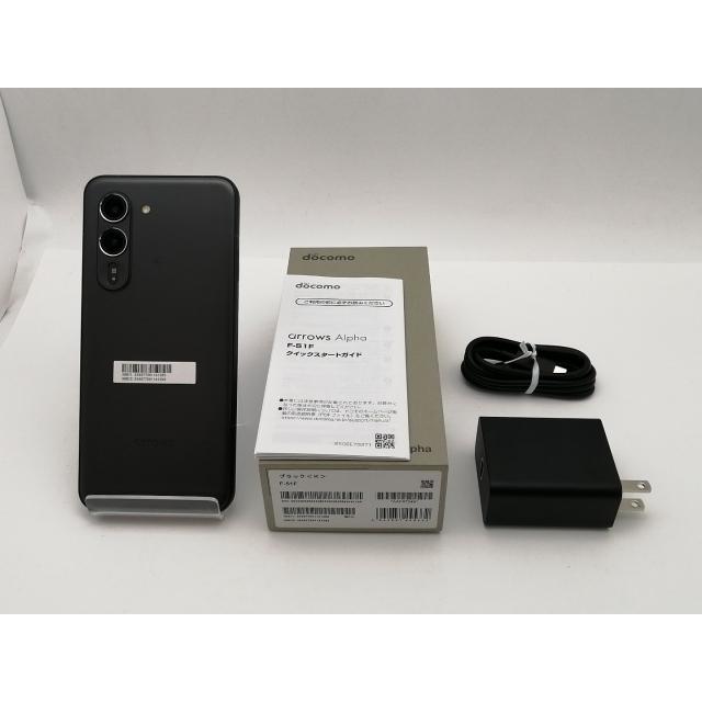 【中古】FCNT docomo 【SIMフリー】 arrows Alpha ブラック 12GB 512GB F-51F【三宮センター】保証期間１ヶ月【ランクA】の画像