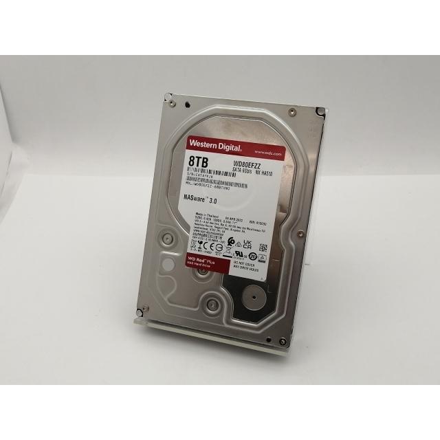 中古】W.D. WD80EFZZ WD Red Plus 8TB/5640rpm/128MB/6Gbps【三宮