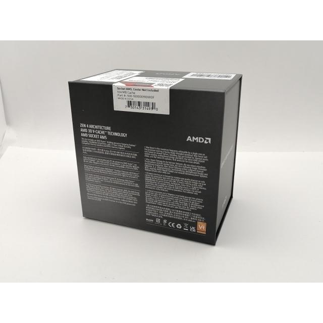 未使用】AMD Ryzen 7 7800X3D (4.2GHz/TC:5GHz) BOX AM5/8C/16T/L3
