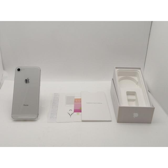 中古】Apple au 【SIMロック解除済み】 iPhone 8 64GB シルバー MQ792J