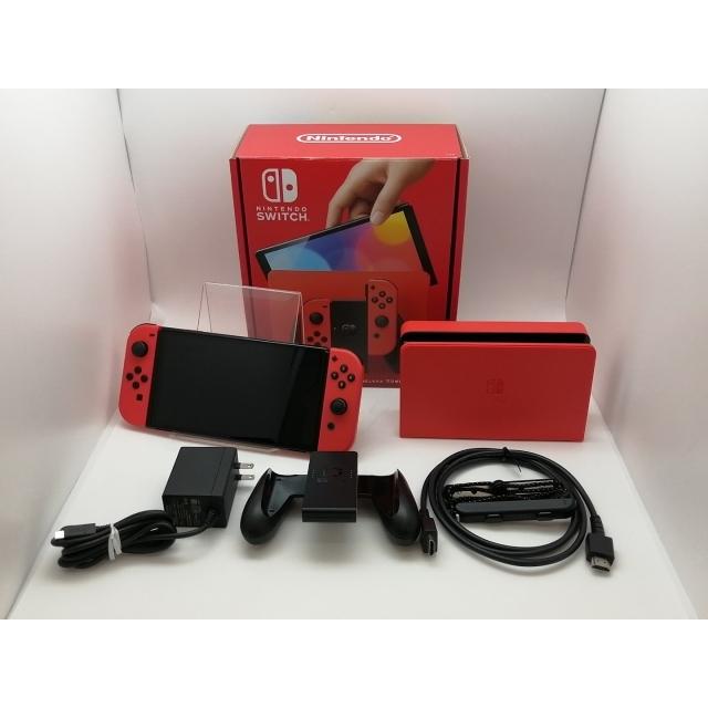 中古】Nintendo Switch 本体 (有機ELモデル) HEG-S-RAAAA マリオレッド