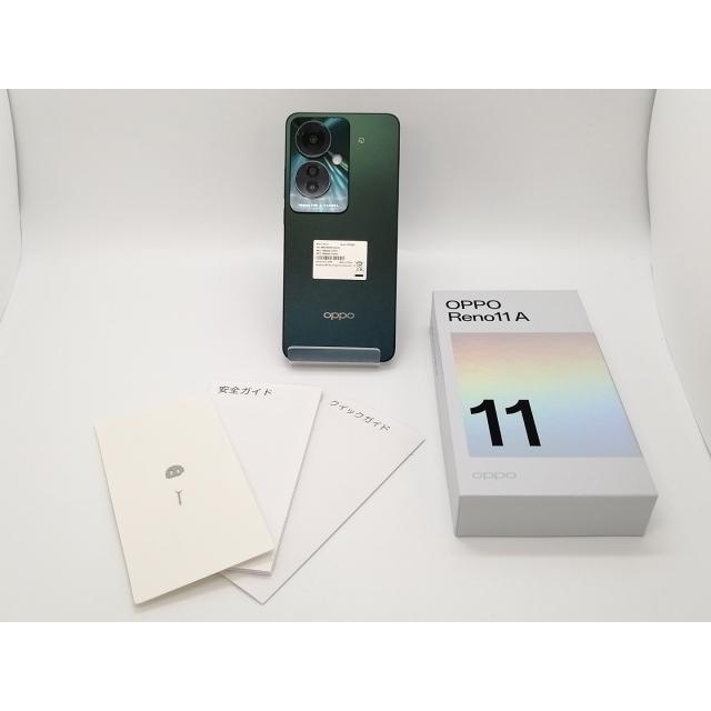 中古】Oppo 国内版 【SIMフリー】 OPPO Reno11 A ダークグリーン 8GB