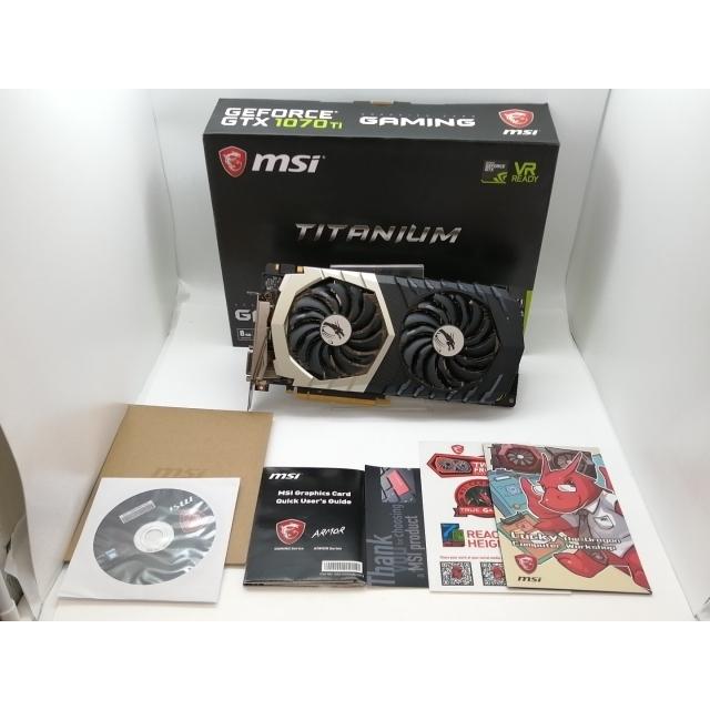 中古】MSI GeForce GTX 1070 Ti Titanium 8G GTX1070Ti/8GB(GDDR5)/PCI