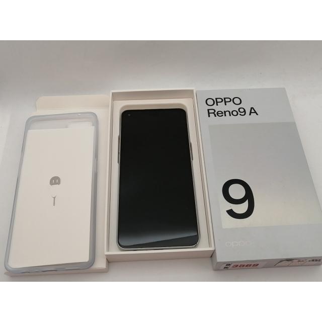 中古】Oppo 国内版 【SIMフリー】 OPPO Reno9 A ムーンホワイト 8GB