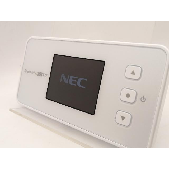 中古】NEC au 【SIMフリー】 Speed Wi-Fi 5G X12 NAR03 アイスホワイト