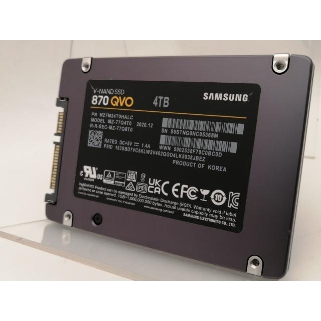 中古】SAMSUNG 870 QVO MZ-77Q4T0B/EC 4TB/SSD/6GbpsSATA/QLC【神保町