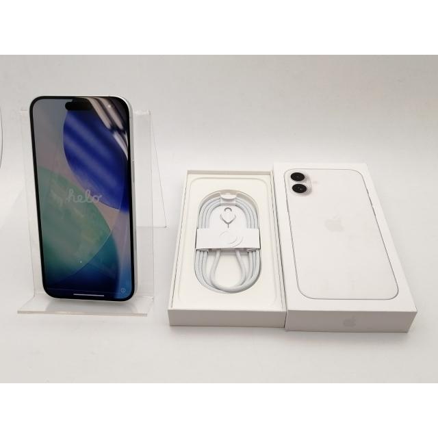 【中古】Apple 国内版 【SIMフリー】 iPhone 16 Plus 128GB ホワイト MXVC3J/A【神保町】保証期間１ヶ月【ランクA】の画像