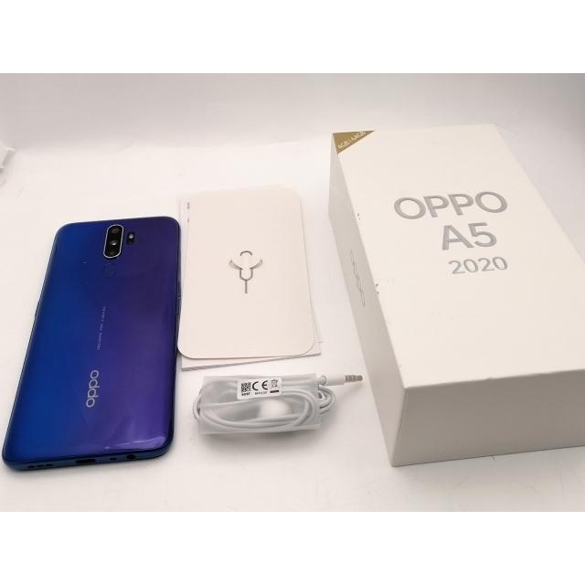 中古】Oppo 楽天モバイル 【SIMフリー】 OPPO A5 2020 ブルー 4GB 64GB
