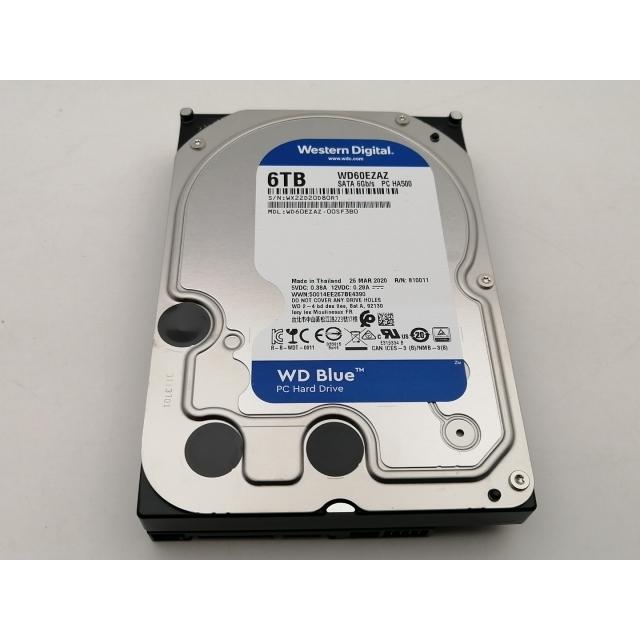 【ジャンク】 WD Blue 内蔵 HDD 6TB WD60EZAZ 中古】W.D. WD60EZAZ WD Blue 6TB/5400rpm/256MB/6Gbps【神保町】保証