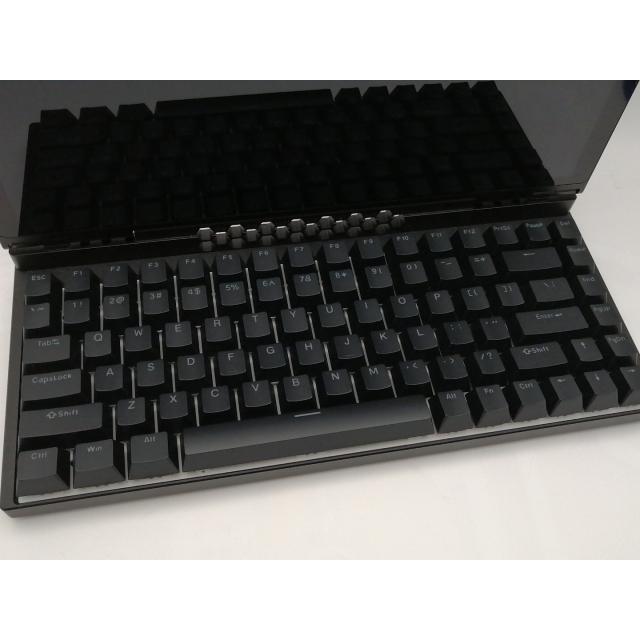 中古】サンコー 10インチモニター搭載メカニカルキーボード KWSD25CBK
