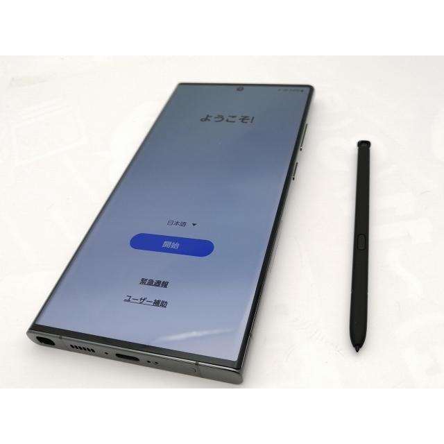 【中古】SAMSUNG au 【SIMフリー】 Galaxy S23 Ultra グリーン 12GB 256GB SCG20【神保町】保証期間１ヶ月【ランクA】の画像