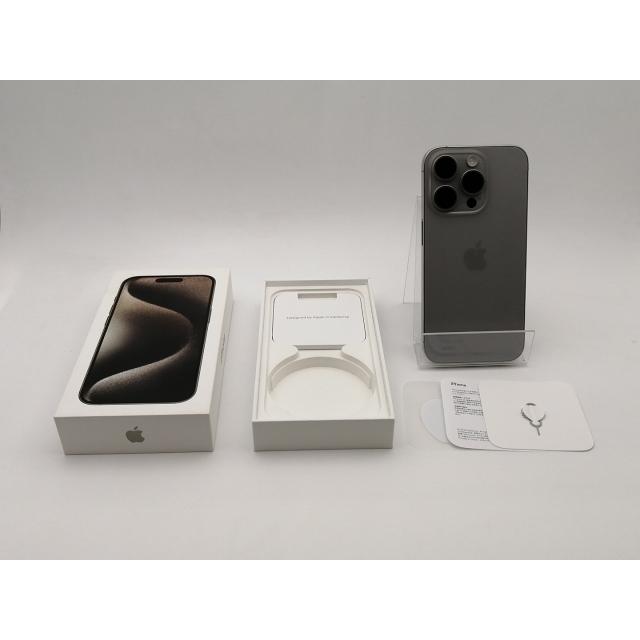 【中古】Apple 国内版 【SIMフリー】 iPhone 15 Pro 128GB ナチュラルチタニウム MTU93J/A【DS秋葉】保証期間１ヶ月【ランクB】の画像