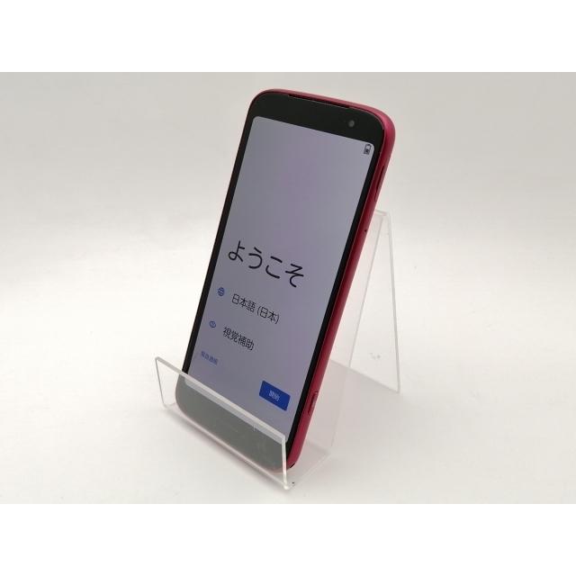 中古】FCNT docomo 【SIMフリー】 らくらくスマートフォン ピンク 4GB