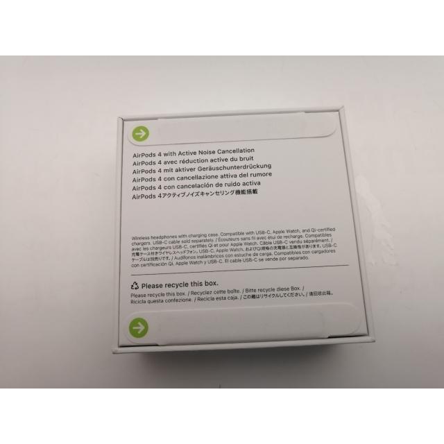 未使用】Apple AirPods 4 アクティブノイズキャンセリング搭載モデル