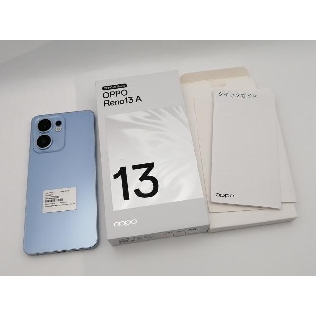 中古】Oppo 国内版 【SIMフリー】 OPPO Reno13 A アイスブルー 8GB