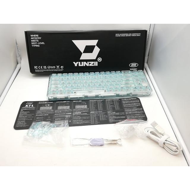 【中古】YUNZII X71 メカニカルゲーミングキーボード Amazon.co.jp: YUNZII X71 メカニカルゲーミングキーボード 透明キー