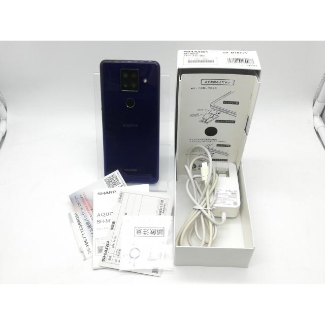 中古】SHARP OCN 【SIMフリー】 AQUOS sense4 plus パープル 8GB 128GB