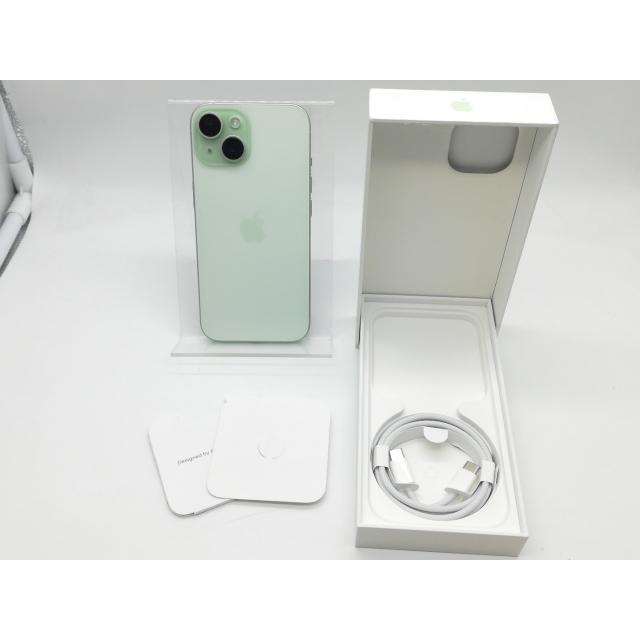 中古】Apple 国内版 【SIMフリー】 iPhone 15 128GB グリーン MTMM3J/A 