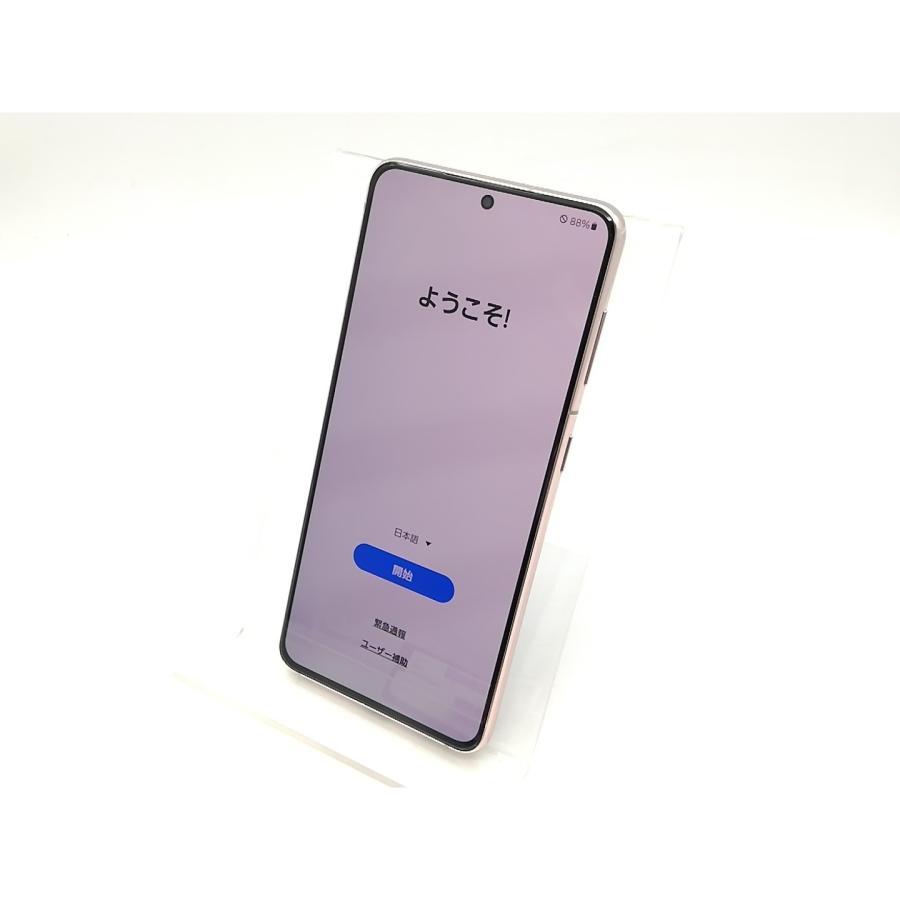 中古】SAMSUNG au 【SIMロック解除済み】 Galaxy S21 5G ファントム