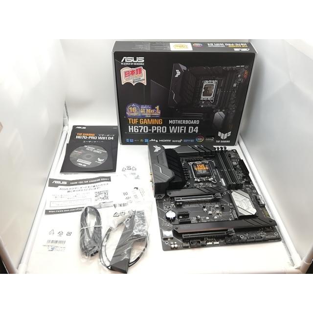 中古】ASUS TUF GAMING H670-PRO WIFI D4 H670(DDR4)/LGA1700/2.5