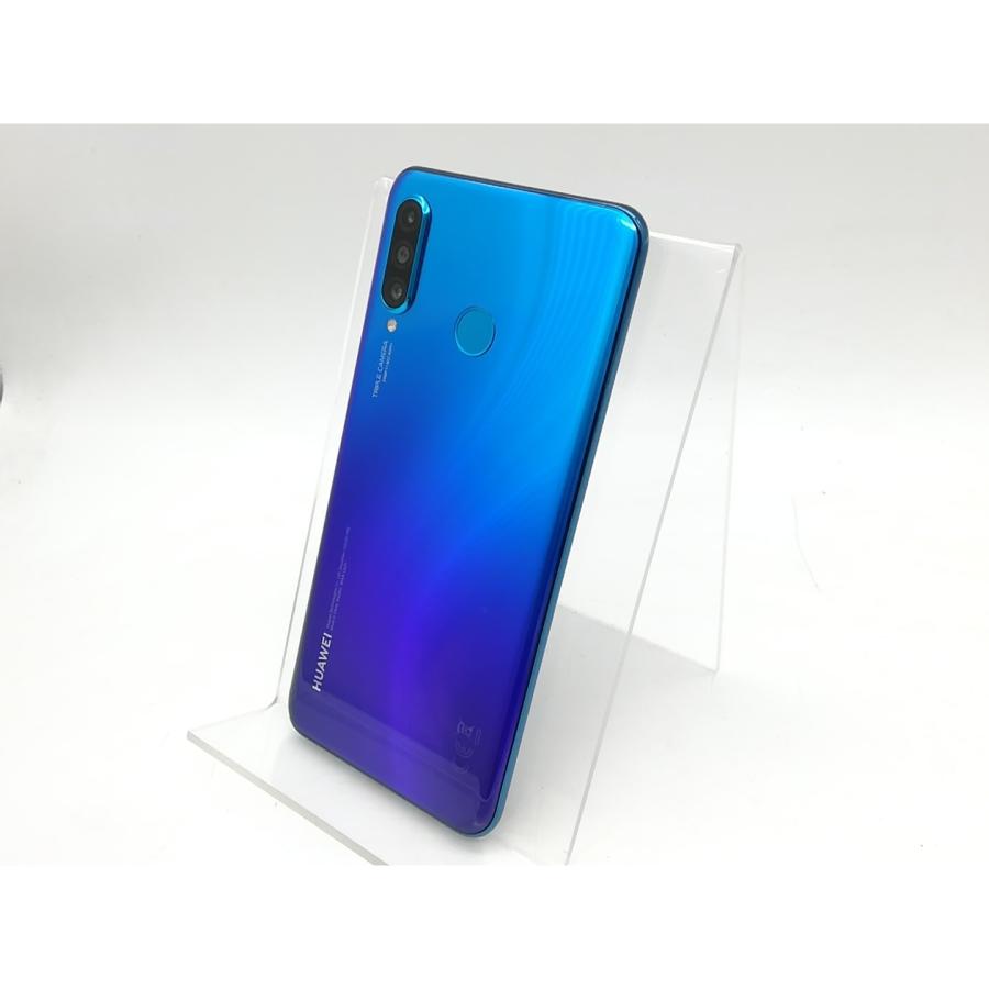 中古】Huawei 国内版 【SIMフリー】 P30 lite ピーコックブルー