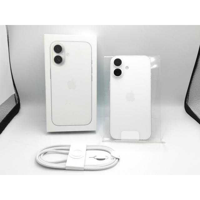 未使用】Apple 国内版 【SIMフリー】 iPhone 16 256GB ホワイト MYDX3J