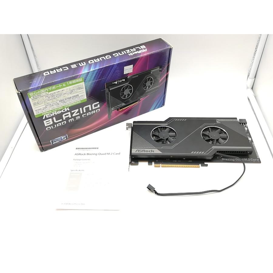 中古】ASRock Blazing Quad M.2 Card M.2x4/PCIe5.0 x16【吉祥寺】保証