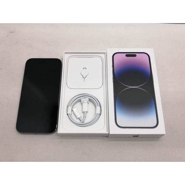 【中古】Apple docomo 【SIMフリー】 iPhone 14 Pro 256GB ディープパープル MQ1E3J/A【仙台駅東口】保証期間１ヶ月【ランクC】の画像