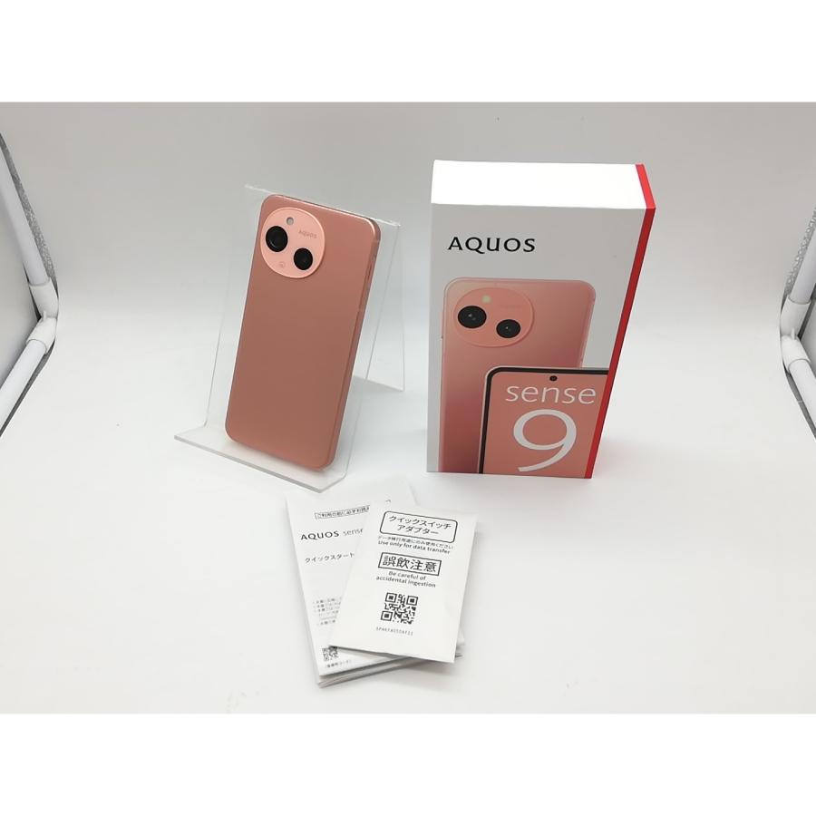 中古】SHARP 国内版 【SIMフリー】 AQUOS sense9 コーラル 8GB 256GB