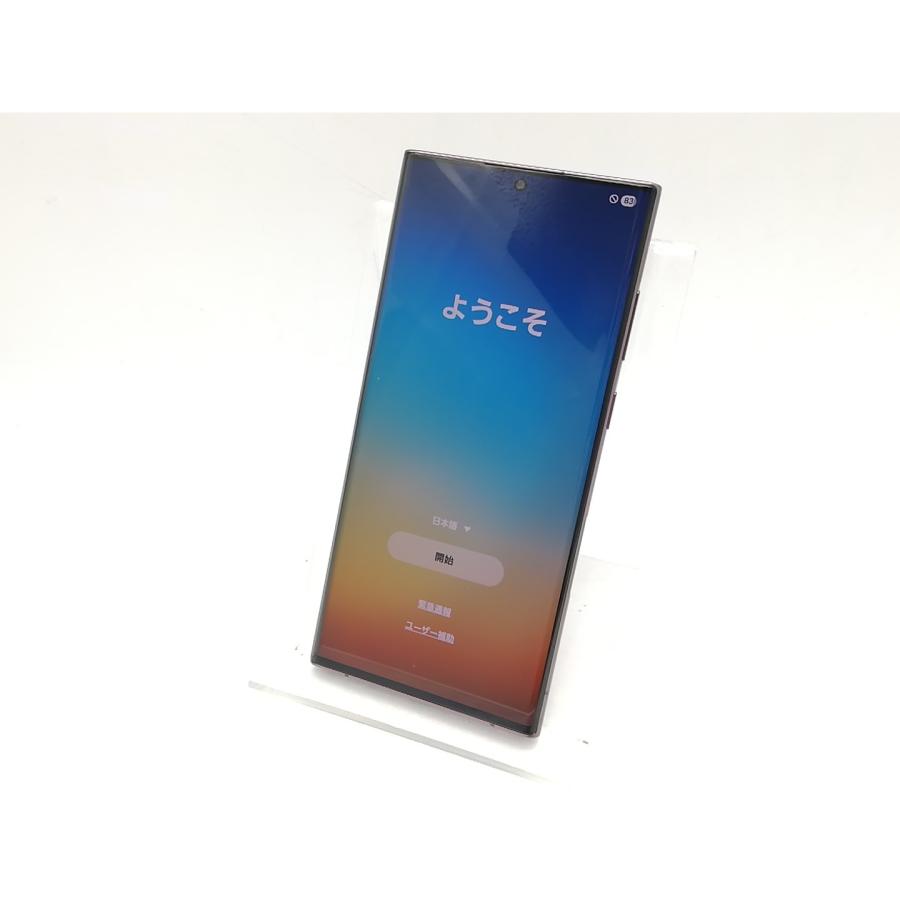 中古】SAMSUNG docomo 【SIMフリー】 Galaxy S22 Ultra バーガンディ