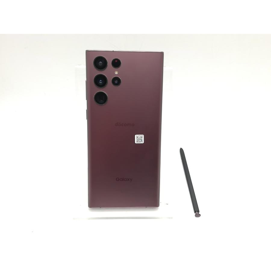 中古】SAMSUNG docomo 【SIMフリー】 Galaxy S22 Ultra バーガンディ
