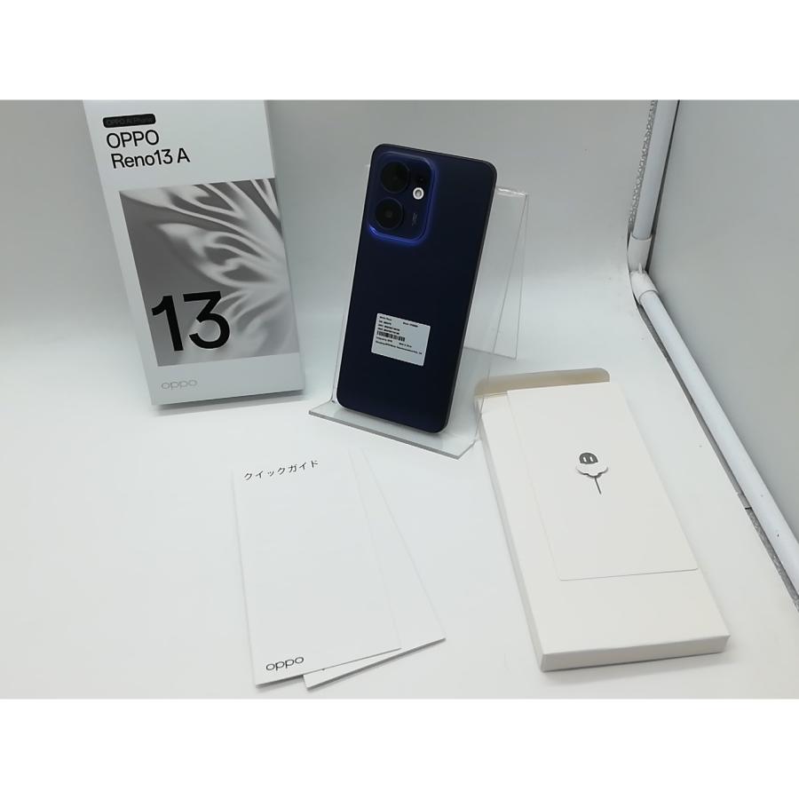 中古】Oppo 国内版 【SIMフリー】 OPPO Reno13 A ルミナスネイビー 8GB