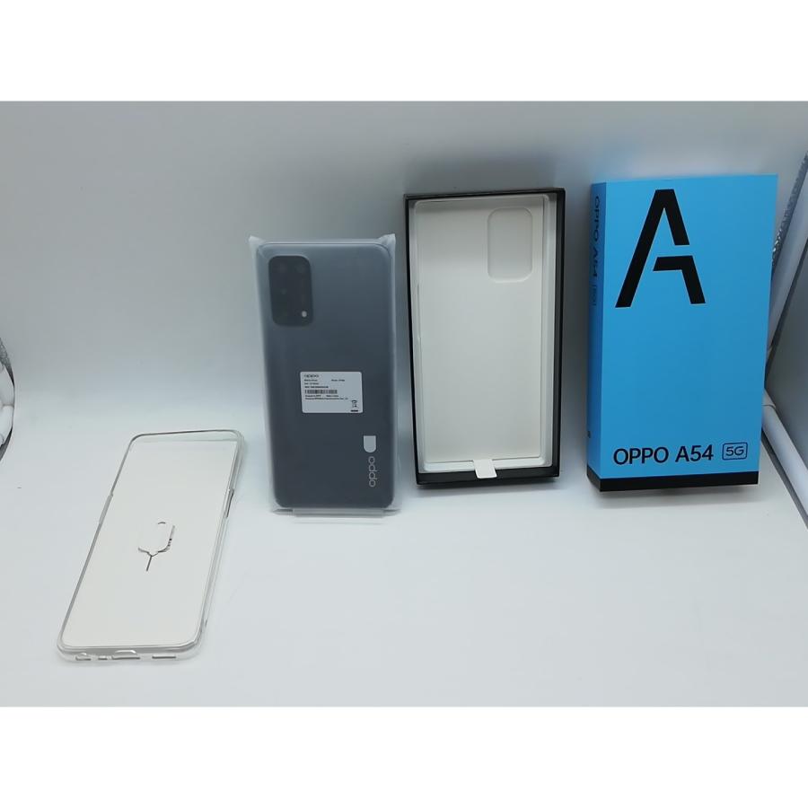 未使用】Oppo au 【SIMロック解除済み】 OPPO A54 5G シルバーブラック