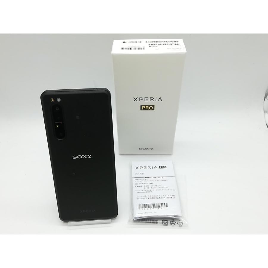 中古】SONY 国内版 【SIMフリー】 Xperia PRO ブラック 12GB 512GB XQ