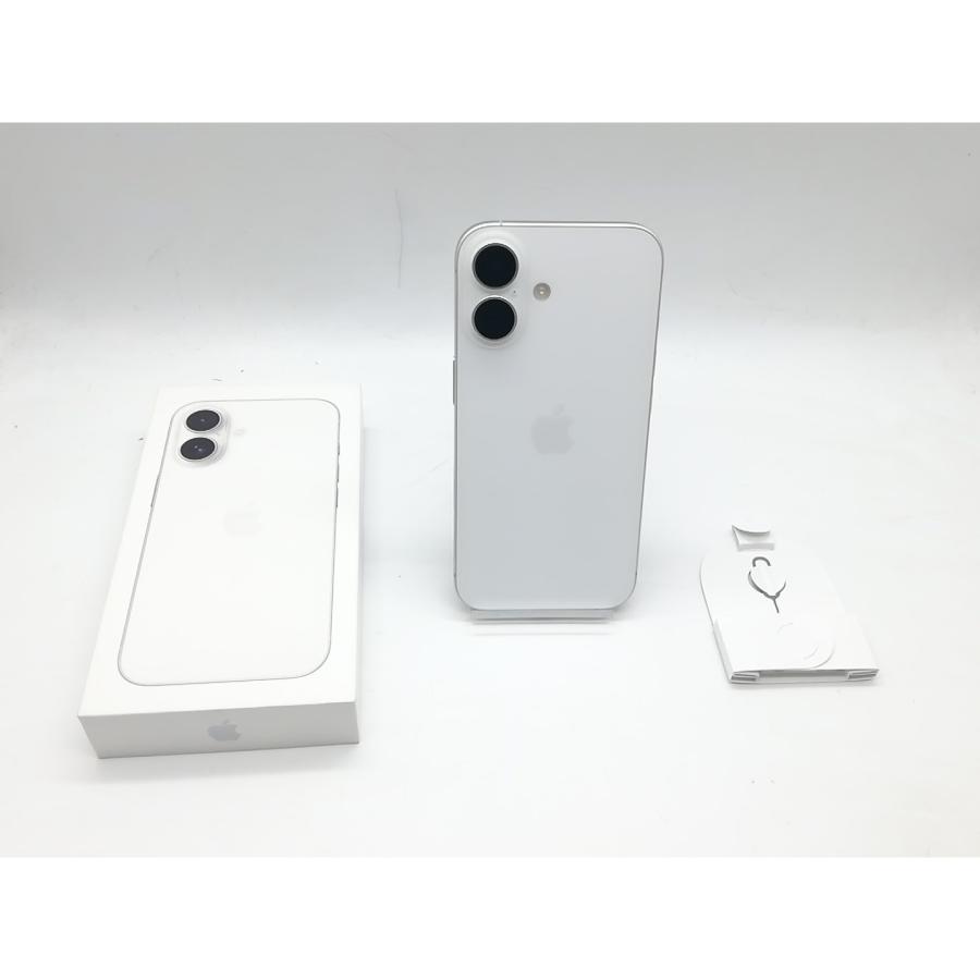 【中古】Apple 国内版 【SIMフリー】 iPhone 16 128GB ホワイト MYDR3J/A【中野】保証期間１ヶ月【ランクA】の画像