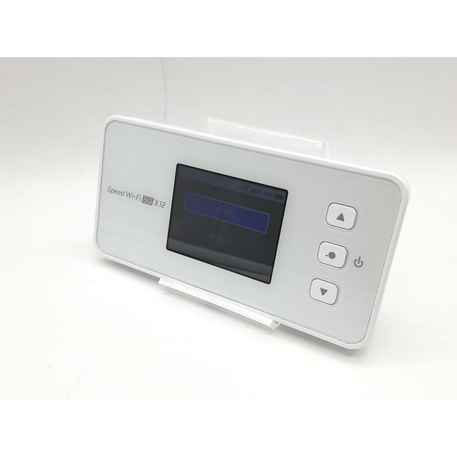 中古】NEC au 【SIMフリー】 Speed Wi-Fi 5G X12 NAR03 アイスホワイト