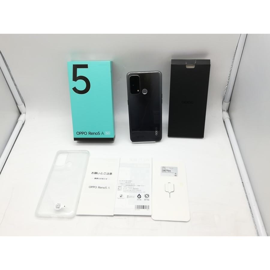 Y!mobile A101OP OPPO Reno5 A シルバーブラック OPPO Reno5 A A101OP シルバーブラック【Y!mobile版SIMフリー】|中古