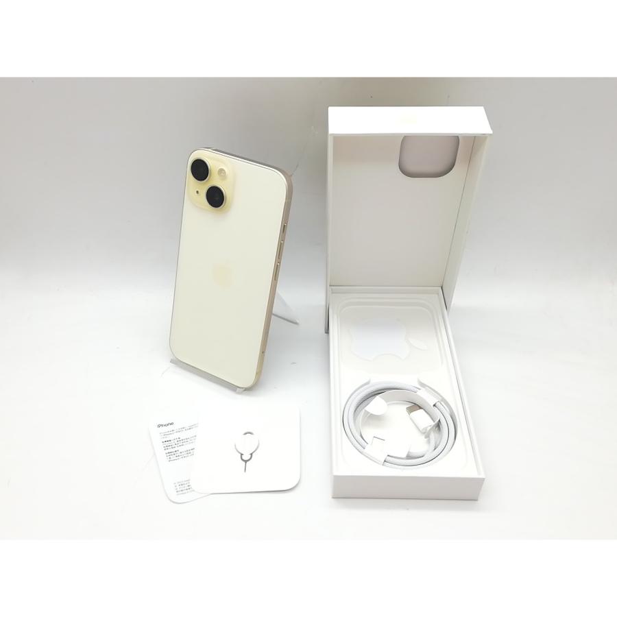 中古】Apple 国内版 【SIMフリー】 iPhone 15 256GB イエロー MTMQ3J/A