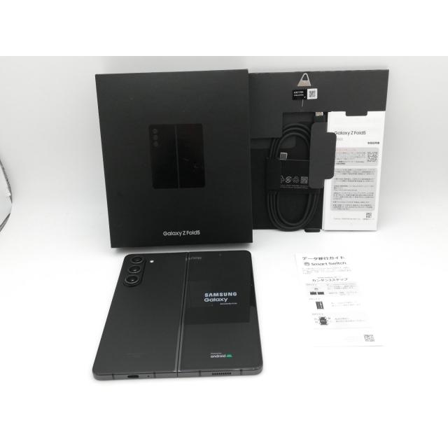 中古】SAMSUNG au 【SIMフリー】 Galaxy Z Fold5 ファントムブラック
