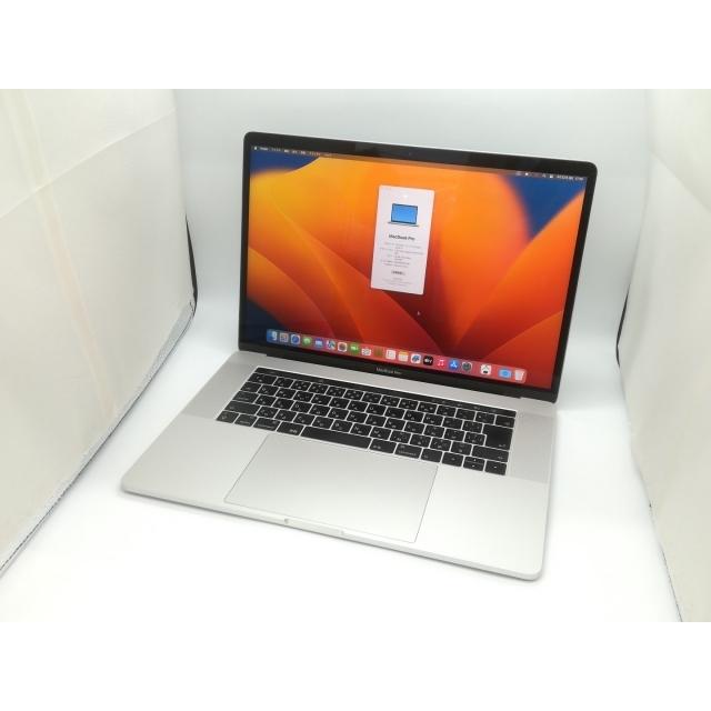 【中古】Apple MacBook Pro 15インチ Corei7:2.9GHz Touch Bar搭載 512GB シルバー MPTV2J/A (Mid 2017)【福岡天神】保証期間１ヶ月【ランクC】