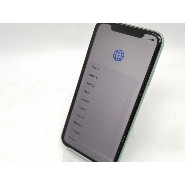 中古】Apple 国内版 【SIMフリー】 iPhone 11 128GB グリーン MHDN3J/A