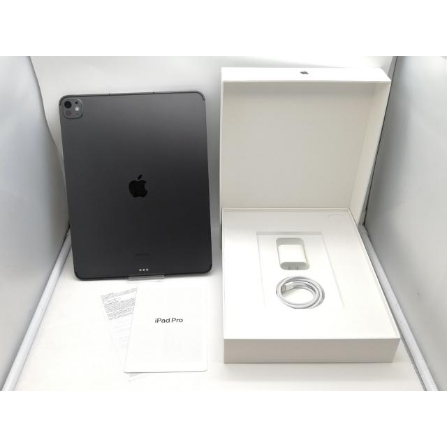 【中古】Apple SoftBank 【SIMフリー】 13インチ iPad Pro（M4/2024） 256GB スペースブラック 標準ガラス MVXR3J/A【吉祥寺】保証期間１ヶ月【ランクB】の画像