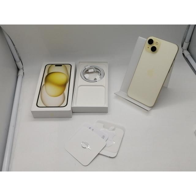 【中古】Apple 国内版 【SIMフリー】 iPhone 15 Plus 128GB イエロー MU0A3J/A【吉祥寺】保証期間１ヶ月【ランクA】の画像