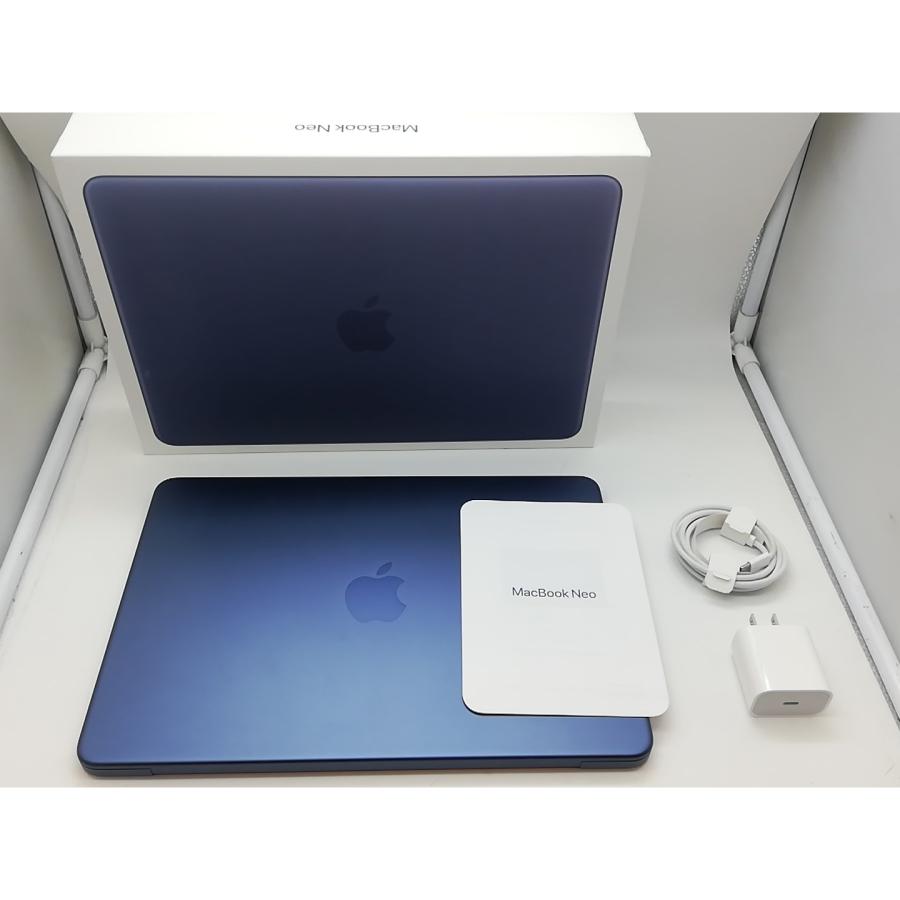 【中古】Apple MacBook Neo 13インチ A18 Pro(CPU:6C/GPU:5C) 8GB/256GB インディゴ MHFF4J/A (13インチ,A18 Pro)【吉祥寺】保証期間１ヶ月【ランクA】の画像