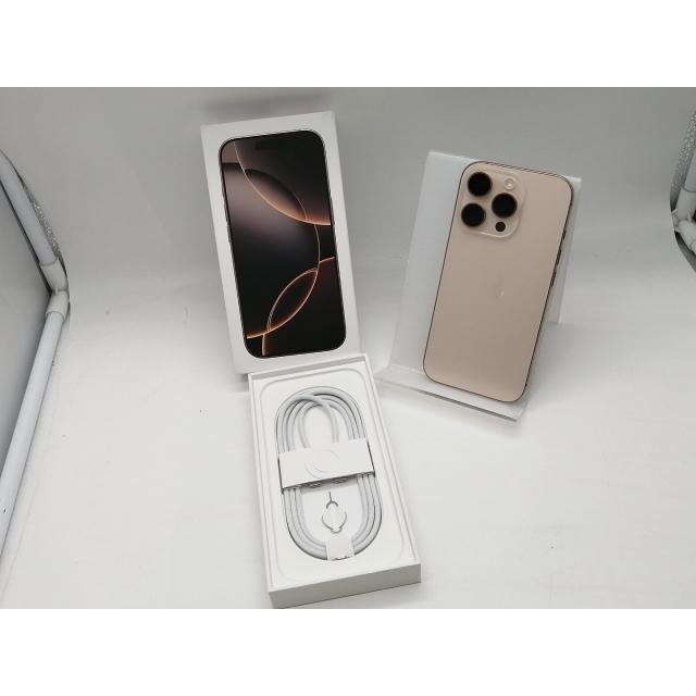 【中古】Apple docomo 【SIMフリー】 iPhone 16 Pro 128GB デザートチタニウム MYMX3J/A【吉祥寺】保証期間１ヶ月【ランクA】の画像