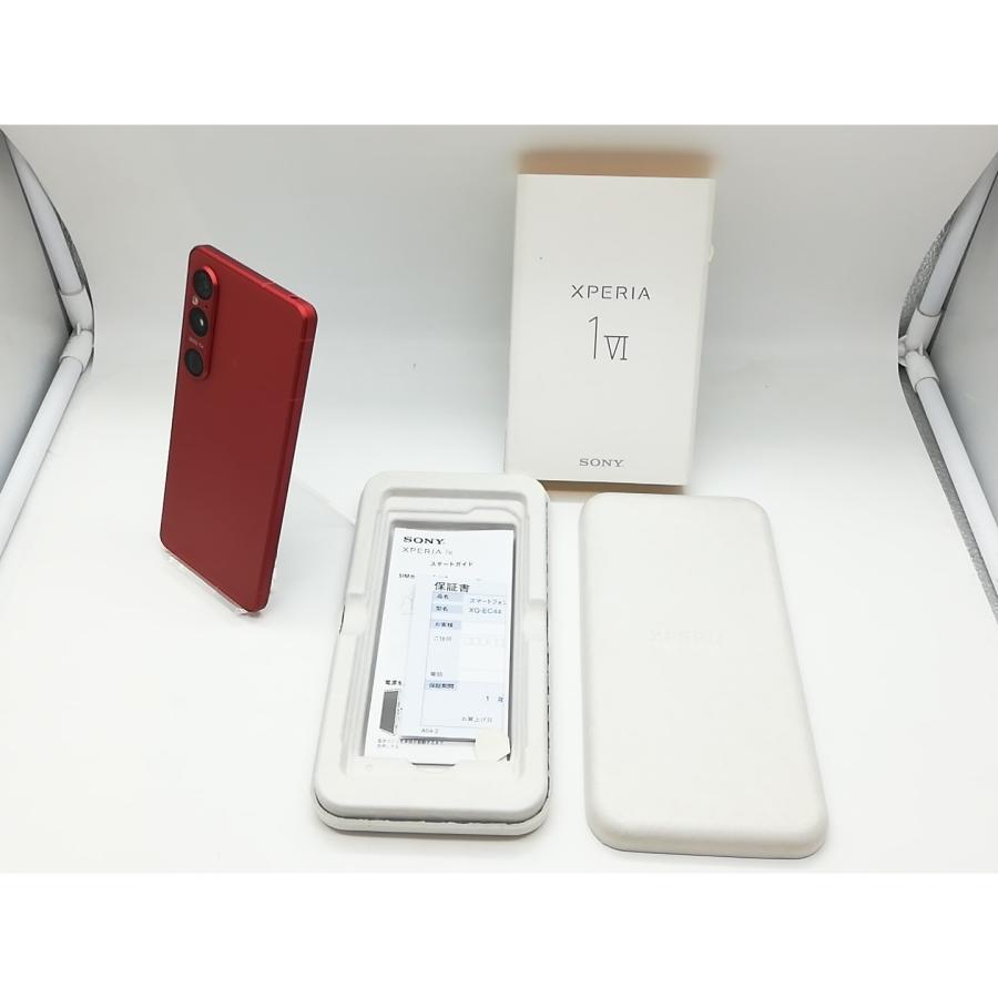 中古】SONY 国内版 【SIMフリー】 Xperia 1 VI スカーレット 12GB