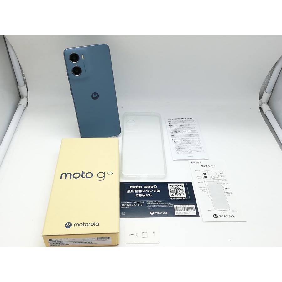 中古】MOTOROLA 国内版 【SIMフリー】 moto g05 ミスティブルー 8GB