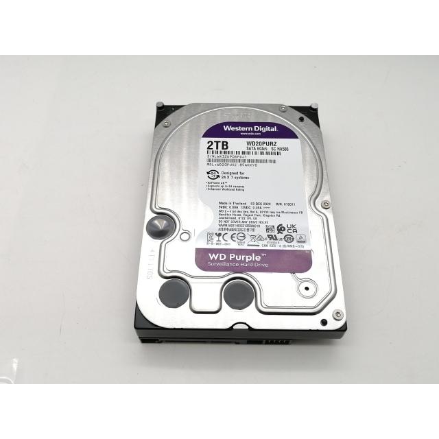 中古】W.D. WD20PURZ WD Purple 2TB/IntelliPower/64MB/6Gbps【吉祥寺