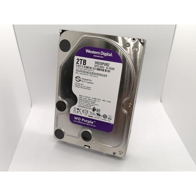 【希少品/使用時間０H】DIGA換装用 2TB HDD WD20PURZ 中古】W.D. WD20PURZ WD Purple 2TB/IntelliPower/64MB/6Gbps【吉祥寺