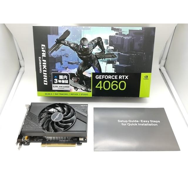 中古】玄人志向 GALAKURO GAMING GG-RTX4060-E8GB/SF RTX4060/8GB